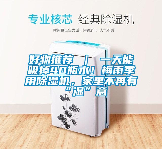 好物推薦 ｜ 一天能吸掉40瓶水！梅雨季用除濕機，家里不再有“濕”意