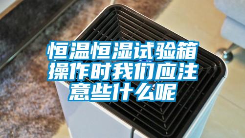 恒溫恒濕試驗(yàn)箱操作時(shí)我們應(yīng)注意些什么呢