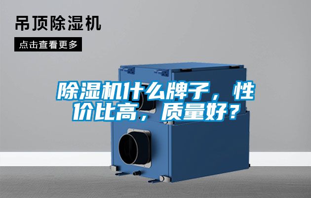 除濕機什么牌子，性價比高，質量好？