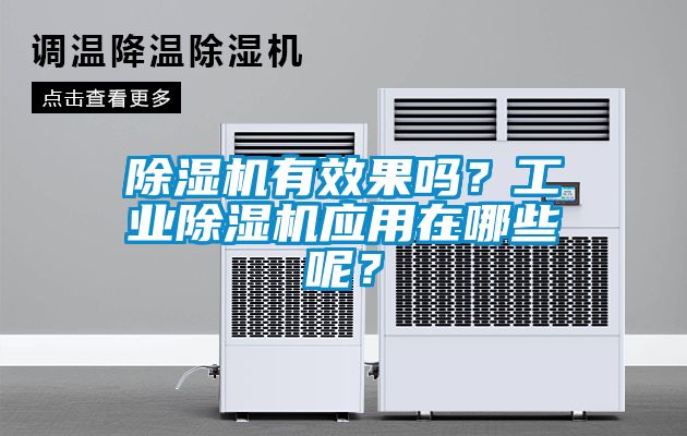除濕機有效果嗎?工業除濕機應用在哪些呢?